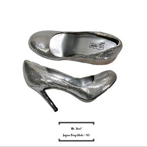 Oh... Deer! - Sequin Pump Heels - 8.5